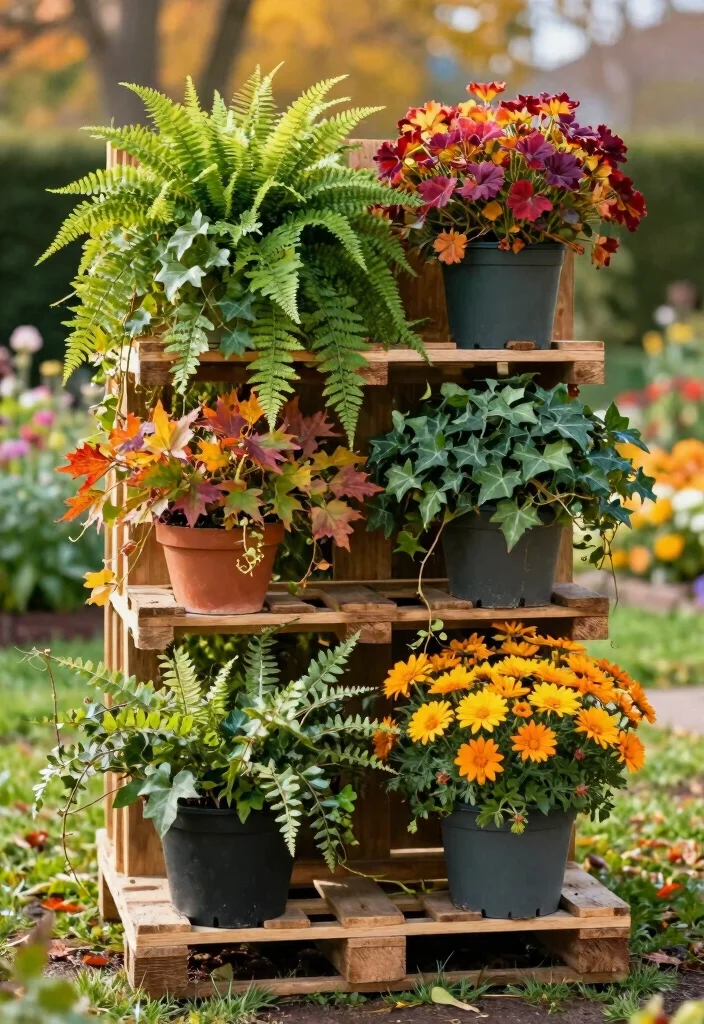 15 Autumn Planter Ideas With Cozy Seasonal Touch 10 15 Autumn Planter Ideas With Cozy Seasonal Touch - 10. Autumn-Themed Wall Planters 1