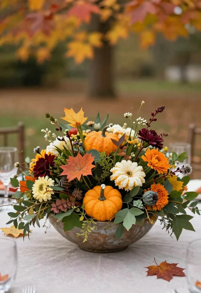 15 Autumn Planter Ideas With Cozy Seasonal Touch 14 15 Autumn Planter Ideas With Cozy Seasonal Touch - 14. Seasonal Centerpiece 1