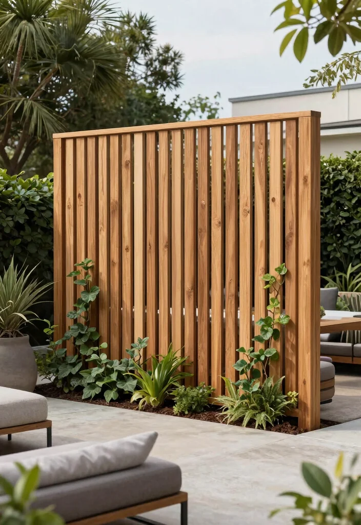 15 Concrete Patio Makeover Ideas With Stunning Results - 11. Install a Privacy Screen 1