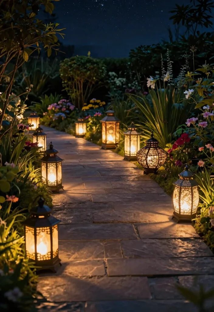 15 Front Yard Lighting Ideas That Boost Curb Appeal at Night - 3. Lanterns for Timeless Elegance 1