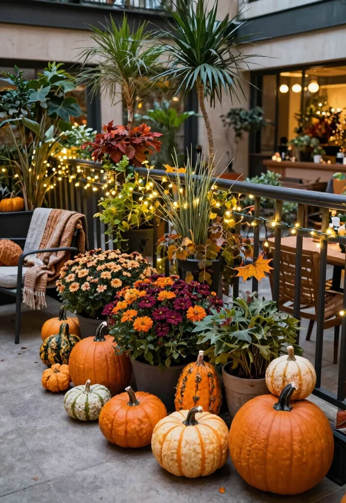 15 Indoor Terrace Ideas That Bring Nature Inside - 8. Seasonal Displays 1