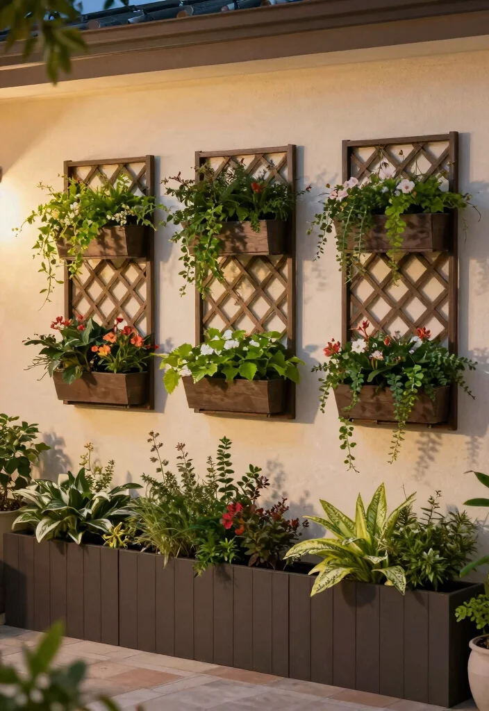 15 Modern Garden Trellis Ideas With Sleek Lines - 6. Wall-Mounted Trellis Panels 1
