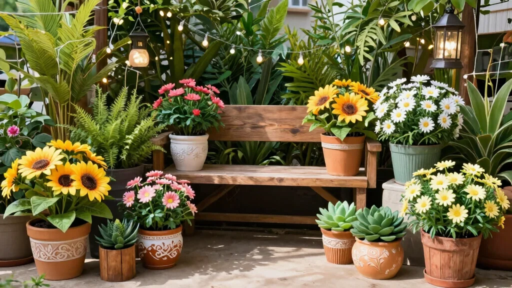 15 Outdoor Fake Flower Pot Ideas With Low Maintenance Charm