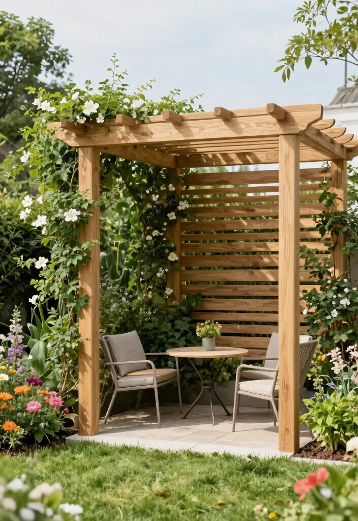 15 Simple Pergola Ideas That Elevate Any Backyard 1 15 Simple Pergola Ideas That Elevate Any Backyard - 1. Minimalist Wood Pergola 1