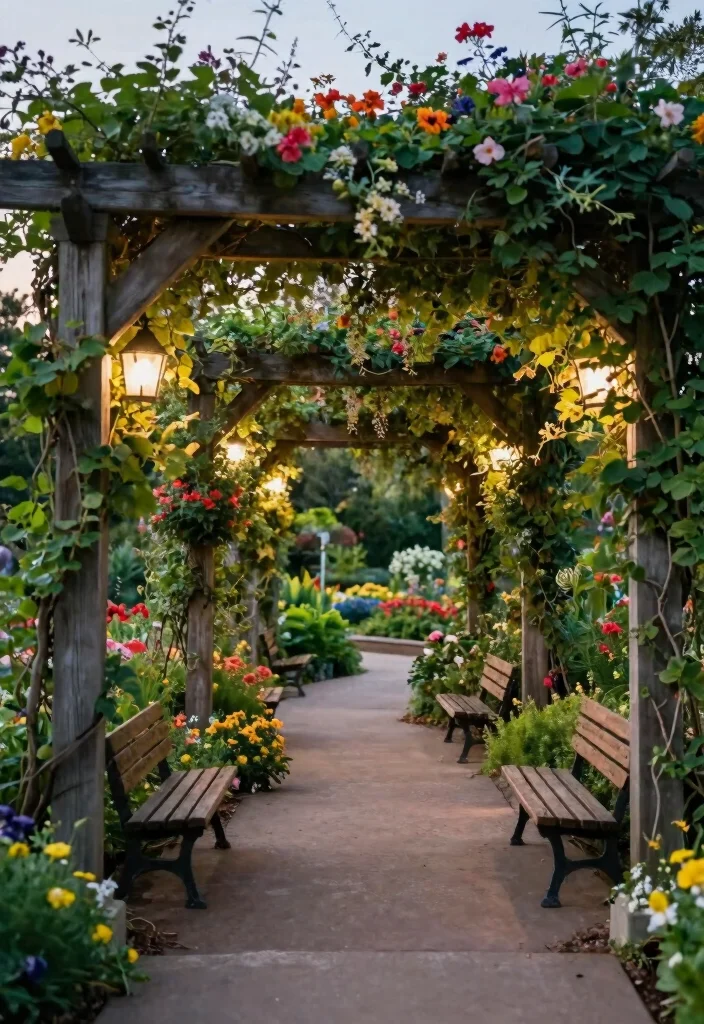 15 Simple Pergola Ideas That Elevate Any Backyard 12 15 Simple Pergola Ideas That Elevate Any Backyard - 12. Garden Path Pergola 1