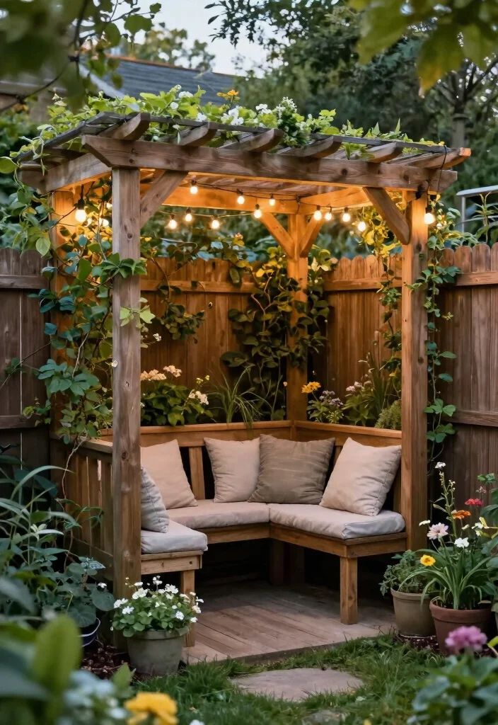 15 Simple Pergola Ideas That Elevate Any Backyard 6 15 Simple Pergola Ideas That Elevate Any Backyard - 6. Corner Pergola 1