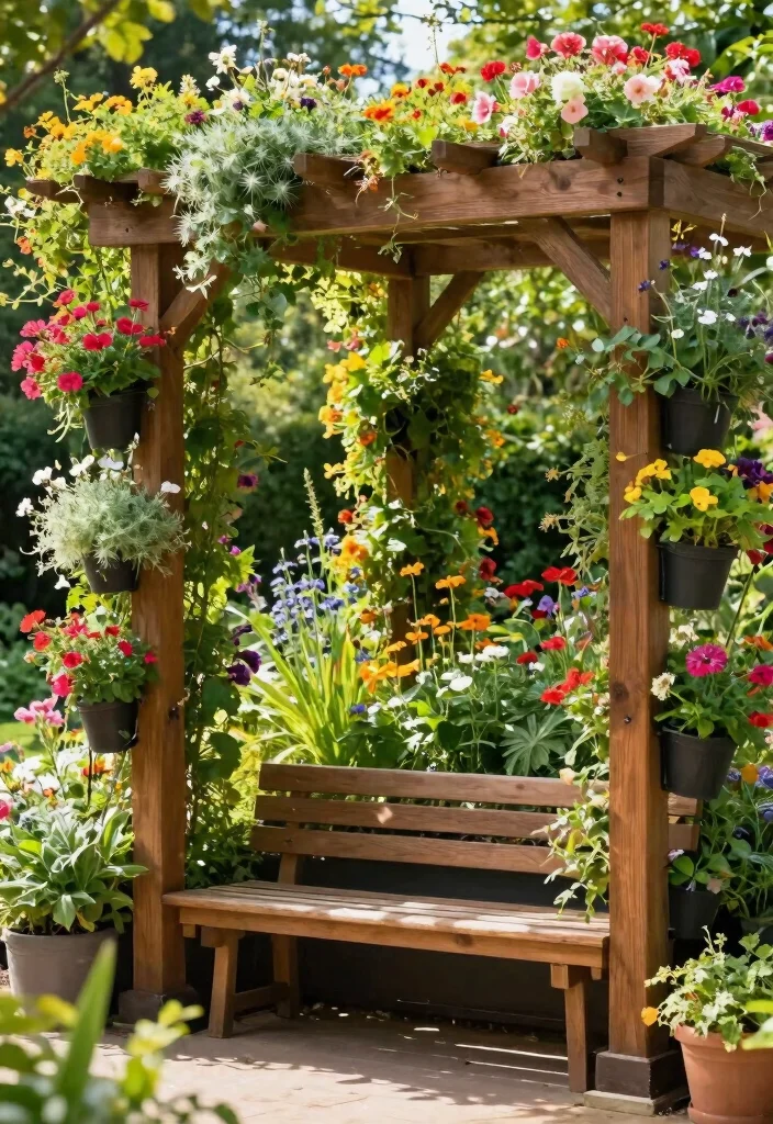 15 Simple Pergola Ideas That Elevate Any Backyard 8 15 Simple Pergola Ideas That Elevate Any Backyard - 8. Vertical Garden Pergola 1