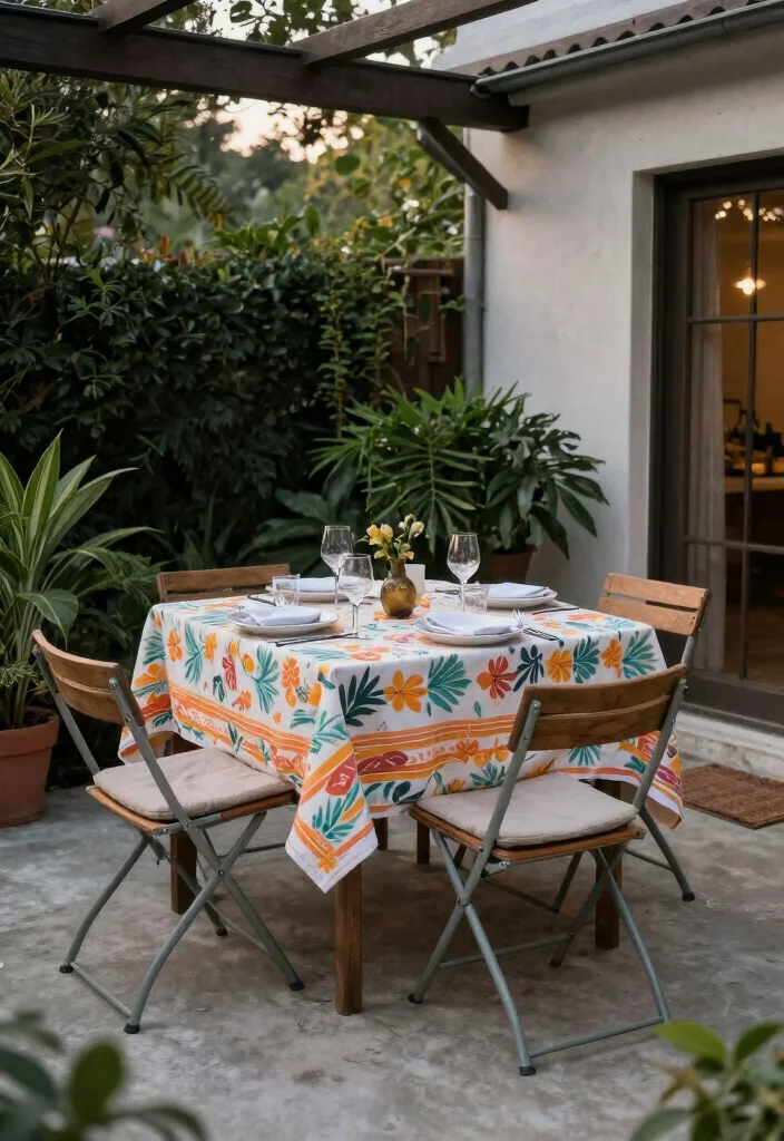 15 Small Concrete Patio Ideas That Feel Cozy & Modern 12 15 Small Concrete Patio Ideas That Feel Cozy & Modern - 12. Compact Dining Area 1