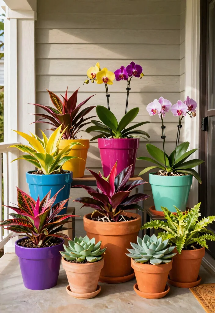 15 South Florida Landscape Ideas Front Yard With Tropical Vibes - 2. Container Gardening for Flexibility 1