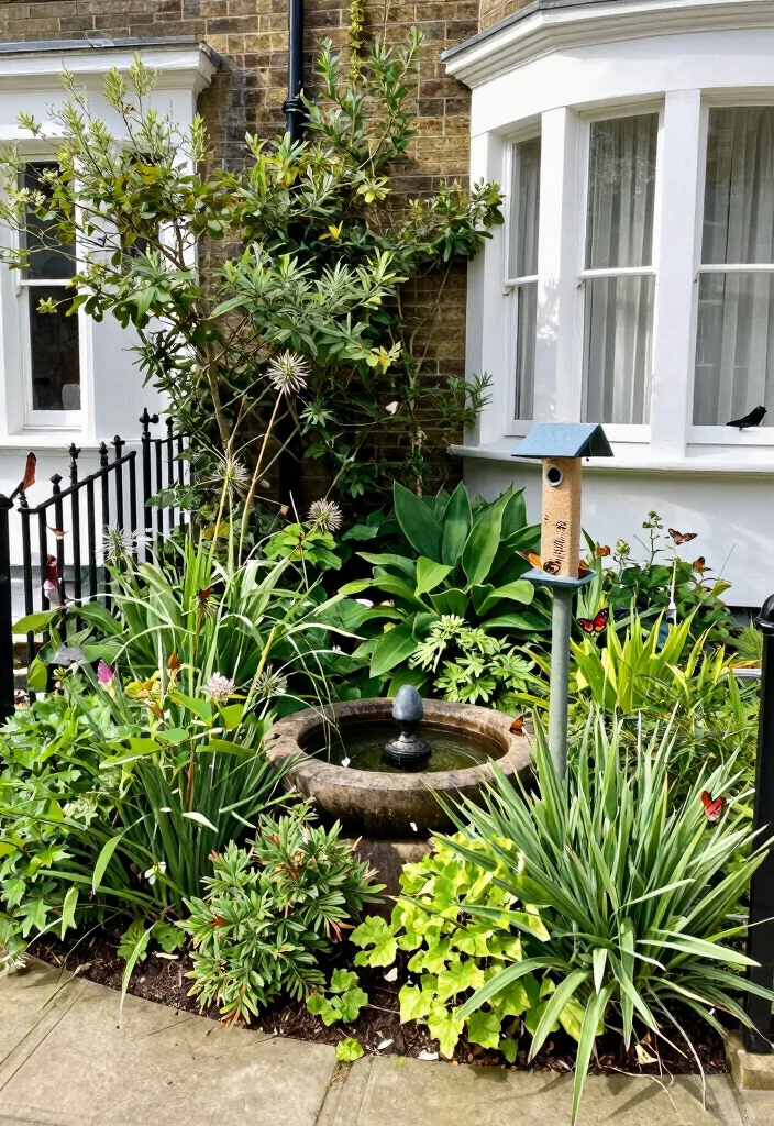 15 Victorian Terrace Garden Ideas With Classic Elegance - 14. Wildlife Friendly Spaces 1