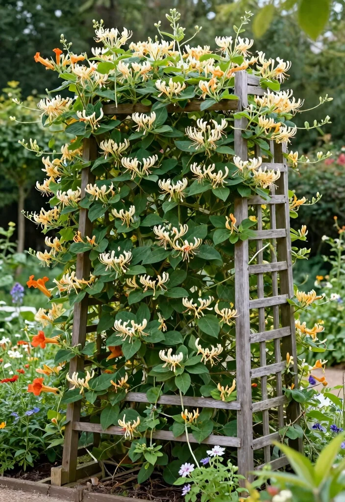 16 Climbing Plants Trellis Ideas With Vertical Beauty - 6. Trellis Screen for Privacy 1