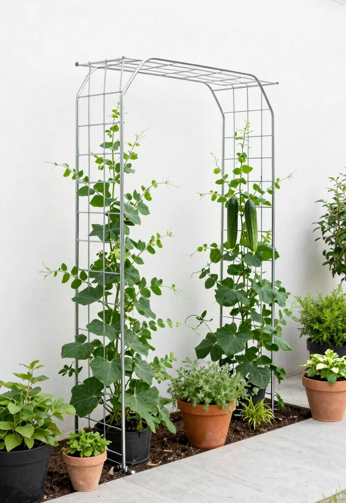 16 Climbing Plants Trellis Ideas With Vertical Beauty - 9. Wire Trellis for Modern Gardens 1