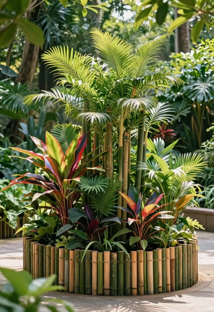 16 Easy Planter Ideas That Look Cute & Creative - 15. Bamboo Planters 1