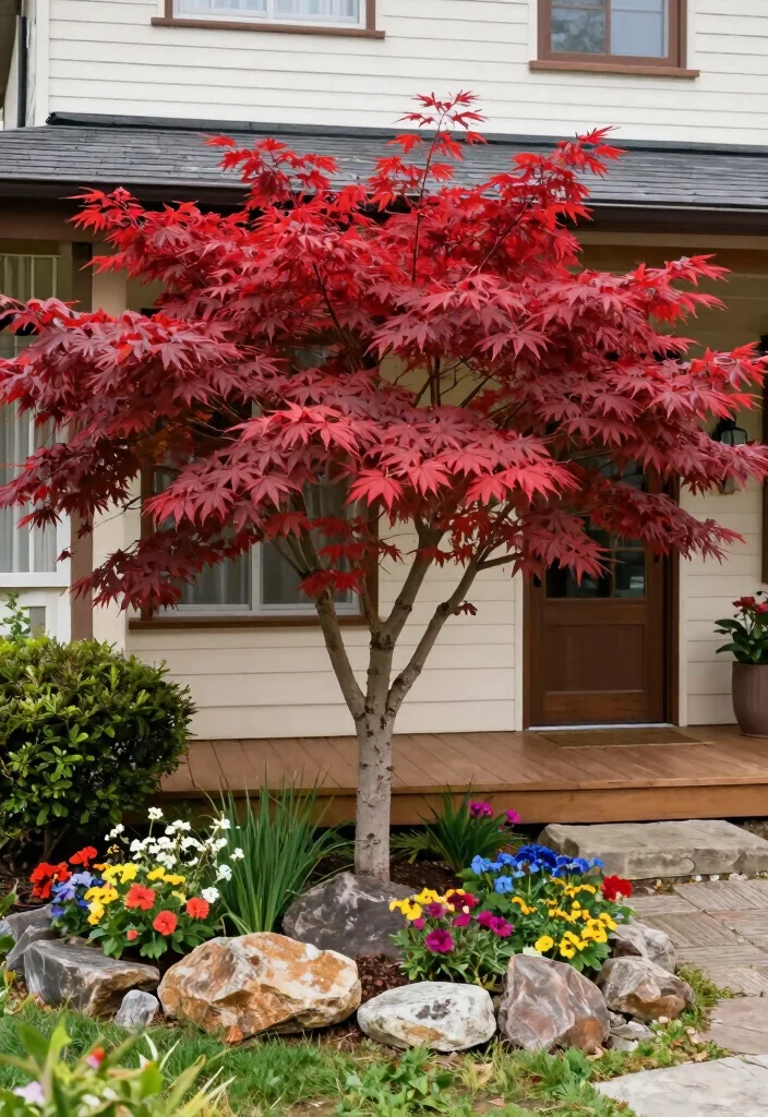 16 Landscape Trees Front Yard Ideas That Frame Your Home 1 16 Landscape Trees Front Yard Ideas That Frame Your Home - 1. Japanese Maple 1