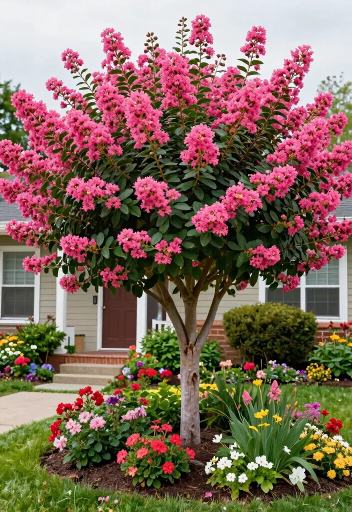 16 Landscape Trees Front Yard Ideas That Frame Your Home 3 16 Landscape Trees Front Yard Ideas That Frame Your Home - 3. Crape Myrtle 1