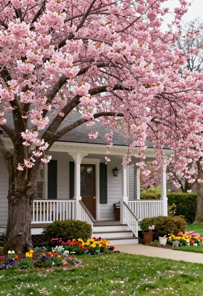 16 Landscape Trees Front Yard Ideas That Frame Your Home 7 16 Landscape Trees Front Yard Ideas That Frame Your Home - 7. Weeping Cherry 1