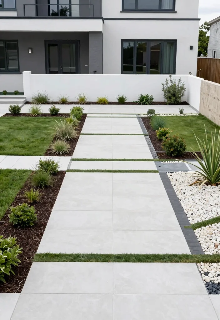 16 Minimal Front Yard Landscaping Ideas With Clean Modern Style - 14. Maintain Clean Lines 1