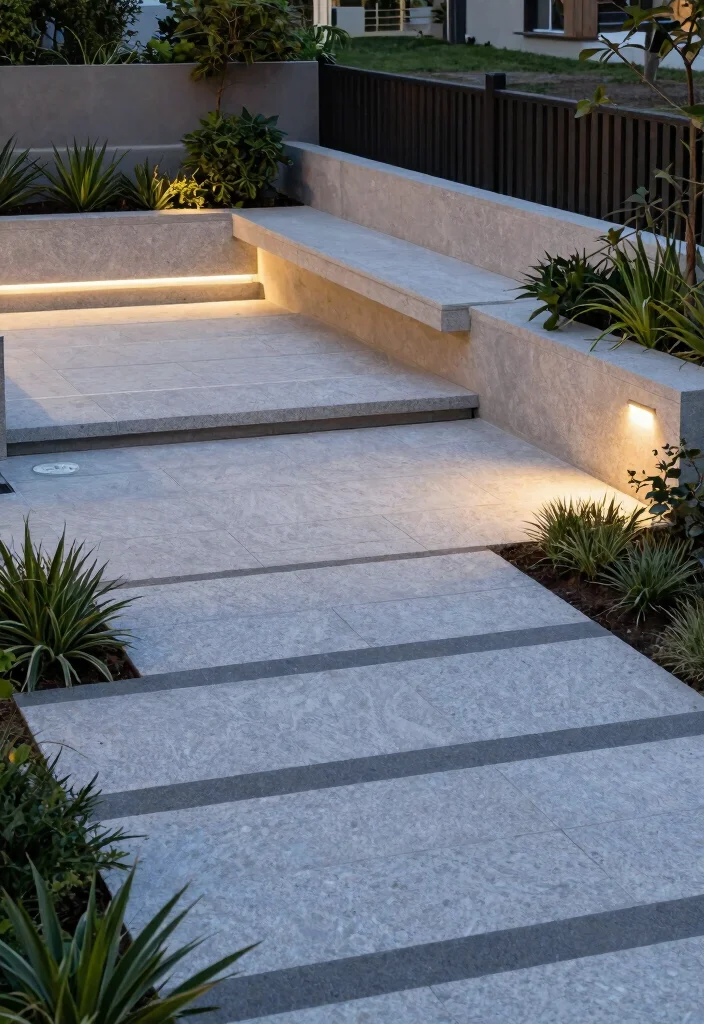 16 Minimal Front Yard Landscaping Ideas With Clean Modern Style - 8. Utilize Hardscaping 1