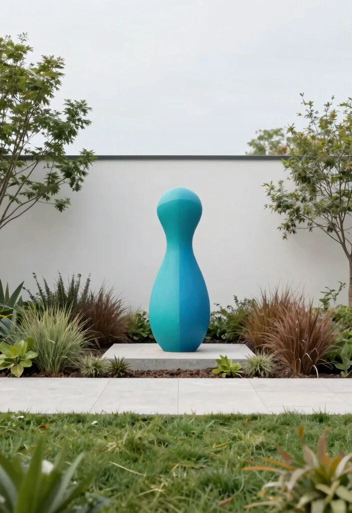 16 Minimal Front Yard Landscaping Ideas With Clean Modern Style - 9. Create a Focal Point 1