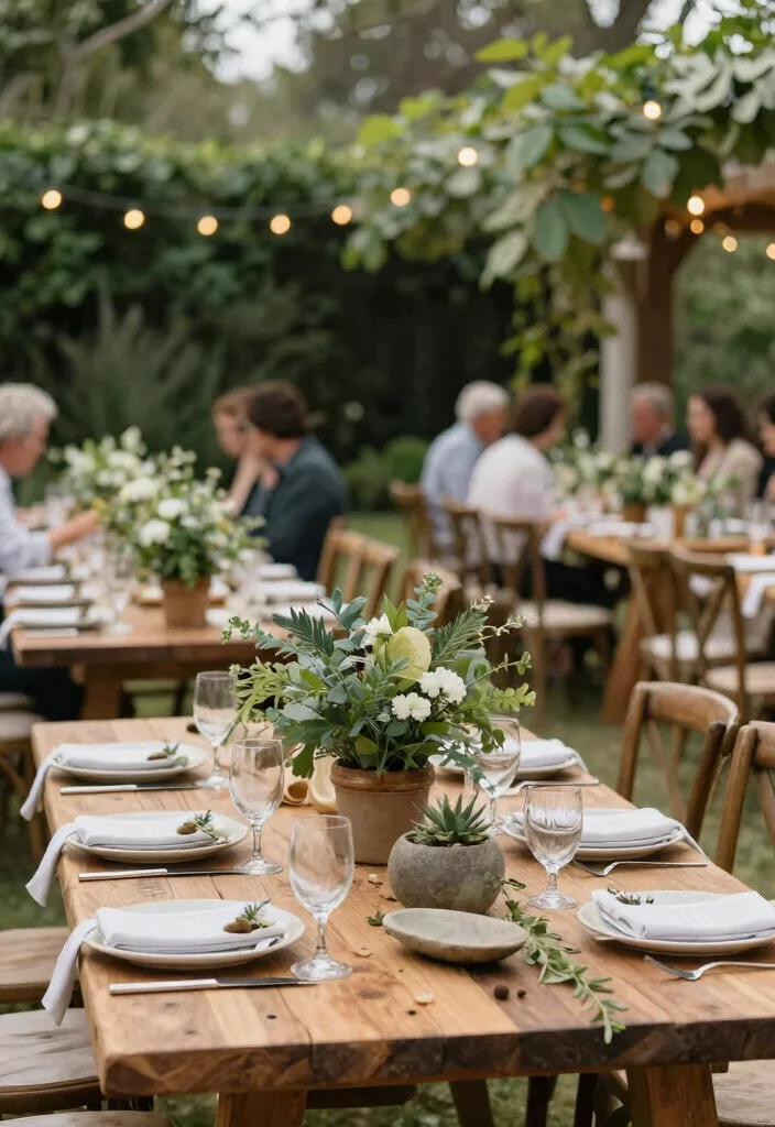 16 Outdoor Reception Ideas That Feel Magical & Memorable - 10. Eco-Friendly Decor Elements 1