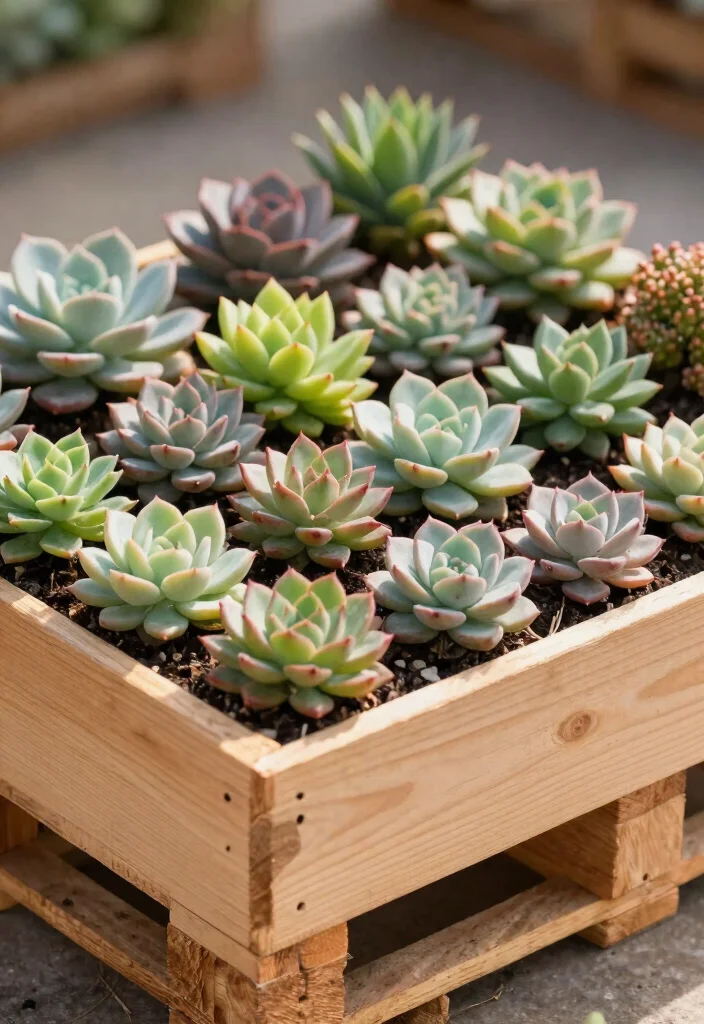 16 Pallet Planter Box Ideas With Rustic Charm 13 16 Pallet Planter Box Ideas With Rustic Charm - 13. Pallet Planter Box for Succulents 1