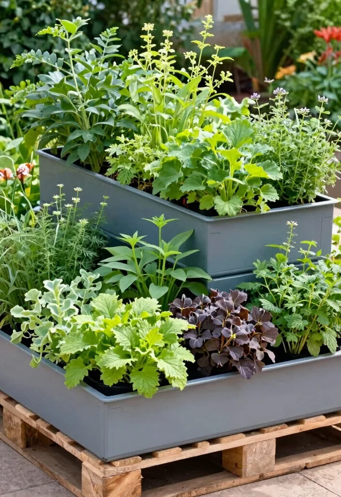 16 Pallet Planter Box Ideas With Rustic Charm 16 16 Pallet Planter Box Ideas With Rustic Charm - 16. Multi-Purpose Pallet Planter Box 1