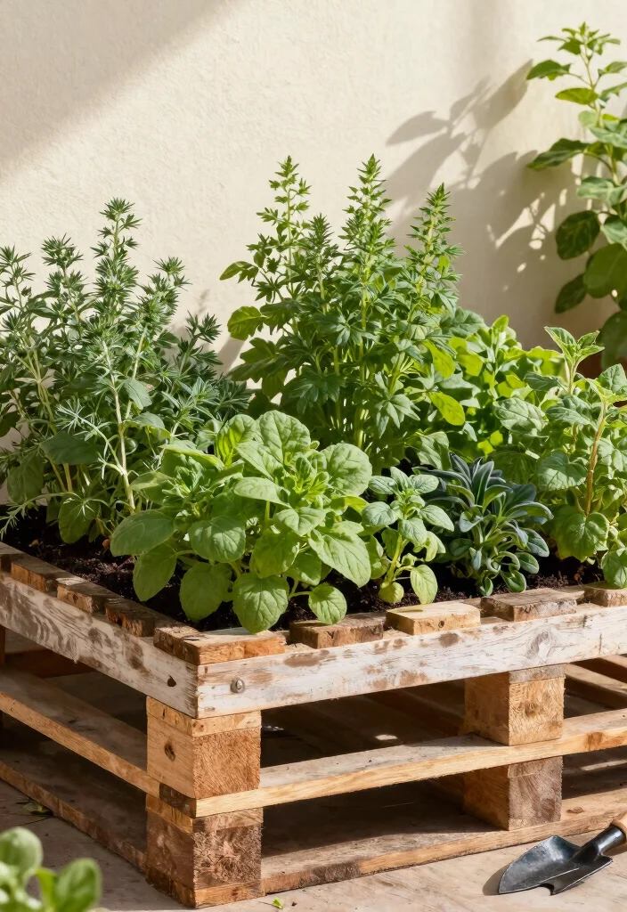 16 Pallet Planter Box Ideas With Rustic Charm 4 16 Pallet Planter Box Ideas With Rustic Charm - 4. Pallet Herb Garden 1