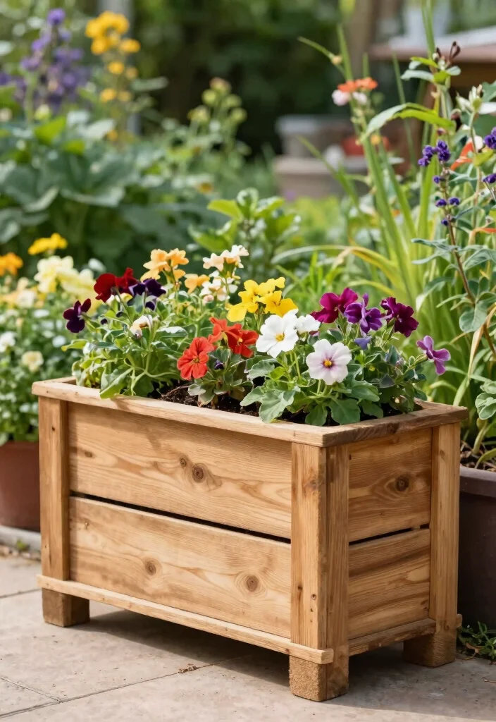 16 Pallet Planter Box Ideas With Rustic Charm 8 16 Pallet Planter Box Ideas With Rustic Charm - 8. Simple Pallet Planter Box 1