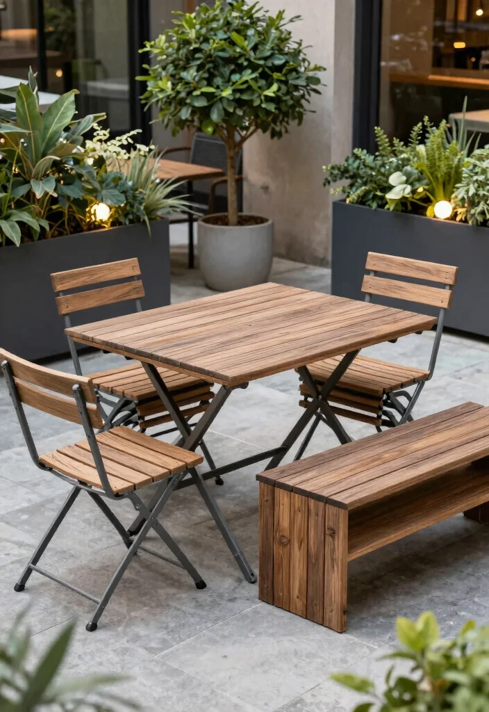 16 Patio Terrace Ideas With Stylish Outdoor Comfort - 3. Multi-functional Furniture 1