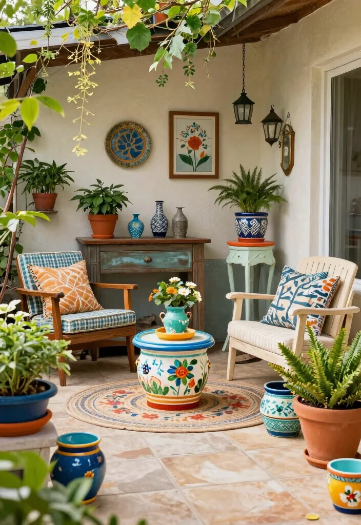 16 Patio in Pietra Ideas With Timeless Stone Charm - 16. Personalized Touches 1