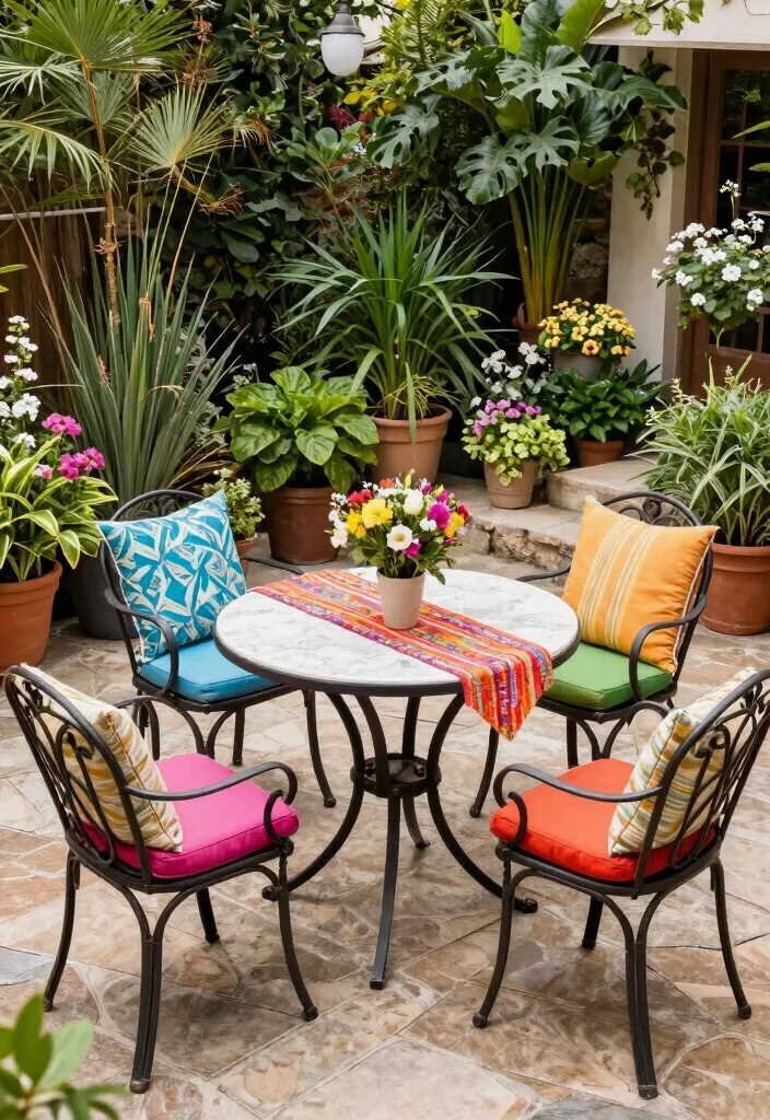 16 Patio in Pietra Ideas With Timeless Stone Charm - 6. Stylish Outdoor Furniture 1