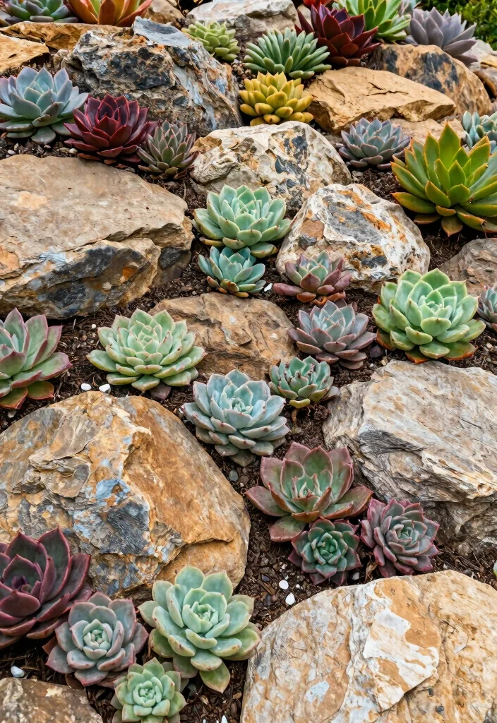 16 Rock Patio Ideas Backyards Will Love 10 16 Rock Patio Ideas Backyards Will Love - 10. Rock Garden with Succulents 1