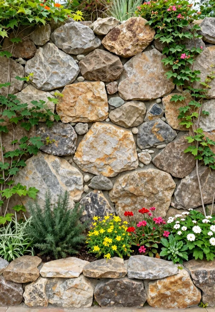 16 Rock Patio Ideas Backyards Will Love 9 16 Rock Patio Ideas Backyards Will Love - 9. Stylish Rock Wall 1