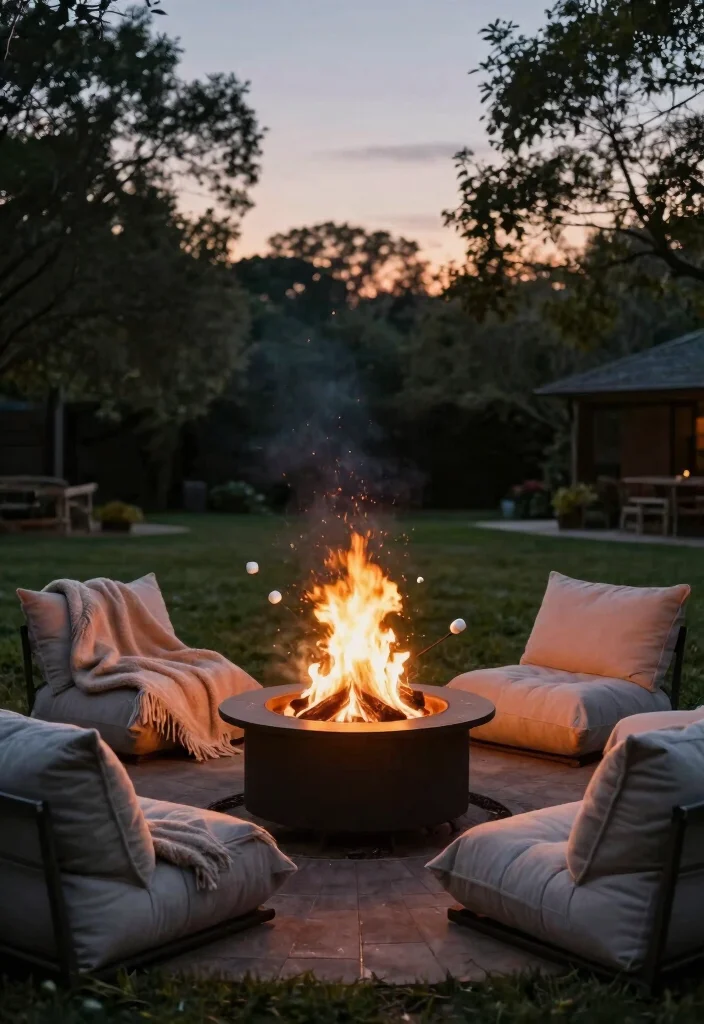 16 Small Outdoor Play Area Ideas Kids Will Love - 14. Fire Pit Gathering Spot 1