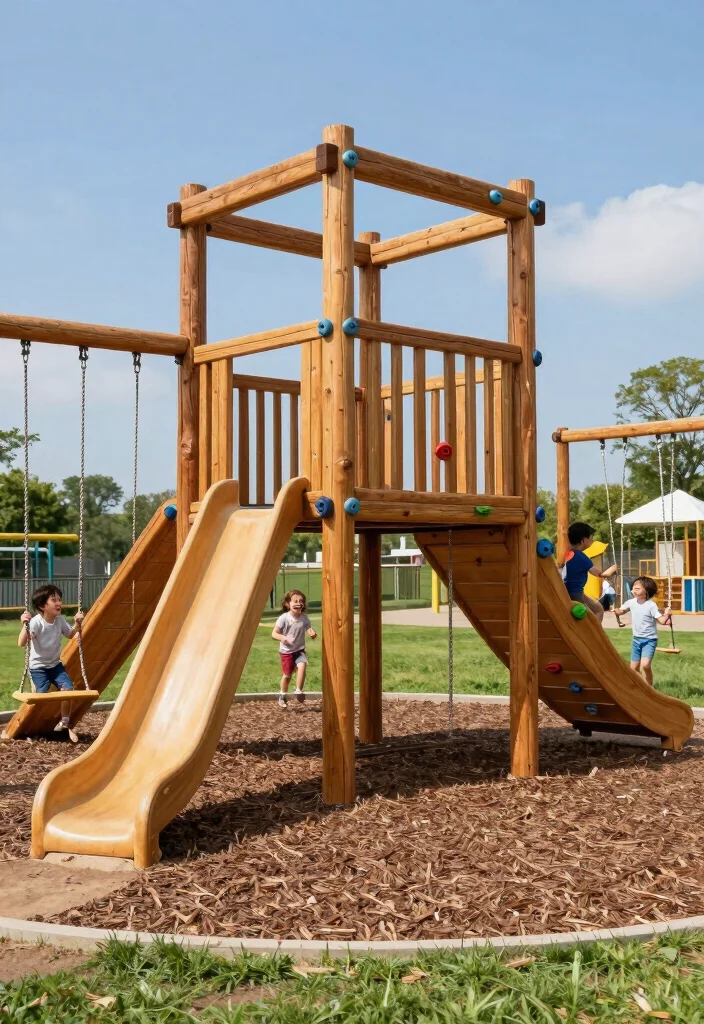 16 Small Outdoor Play Area Ideas Kids Will Love - 8. Playful Climbing Structure 1