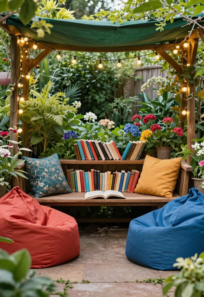 16 Small Outdoor Play Area Ideas Kids Will Love - 9. Cozy Reading Nook 1