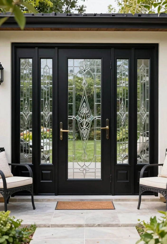 17 Black Patio Doors Ideas With Sleek Modern Edge - 11. Custom Designs 1