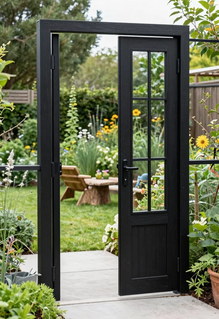 17 Black Patio Doors Ideas With Sleek Modern Edge - 9. Eco-Friendly Designs 1