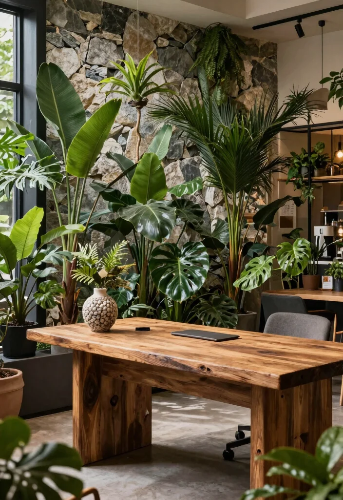 17 Cafe Terrace at Night Wallpaper Ideas With Cozy Glow - 11. Nature-Inspired Theme 1