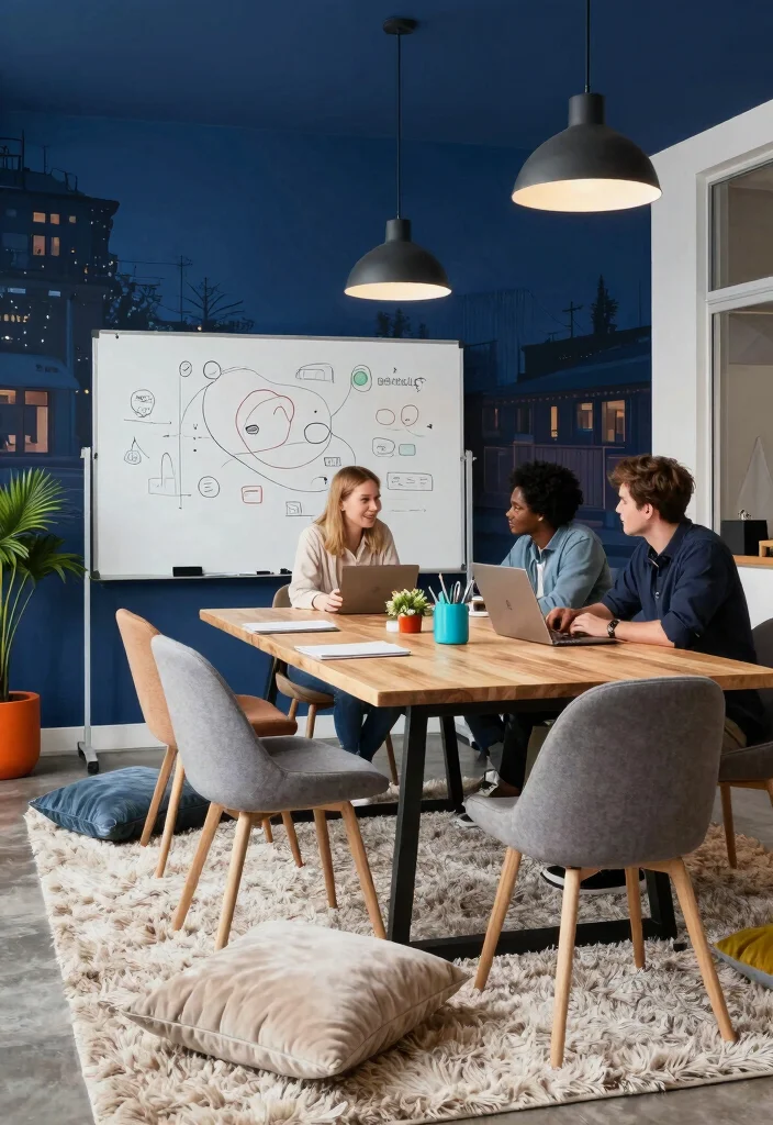 17 Cafe Terrace at Night Wallpaper Ideas With Cozy Glow - 14. Artistic Collaborations 1