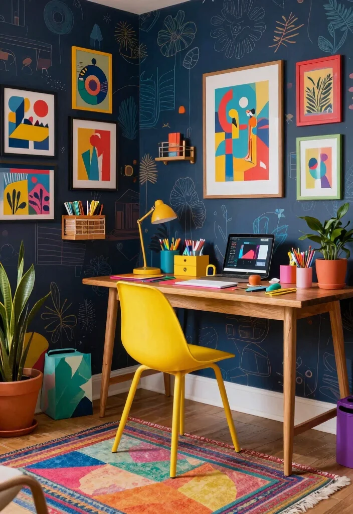 17 Cafe Terrace at Night Wallpaper Ideas With Cozy Glow - 8. Colorful Accents 1