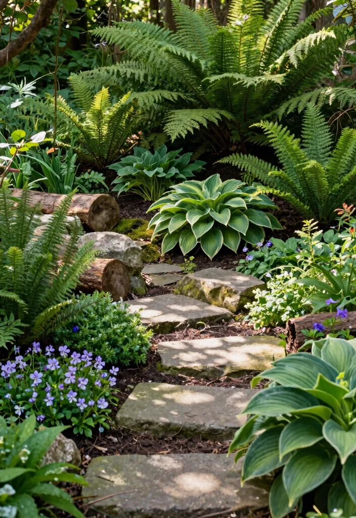 17 Front Yard Garden Bed Ideas With Lush Layered Beauty 16 17 Front Yard Garden Bed Ideas With Lush Layered Beauty - 16. Woodland Inspired Gardens 1