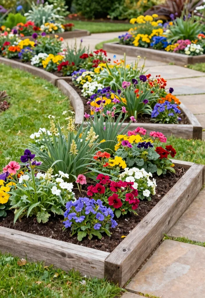 17 Front Yard Garden Bed Ideas With Lush Layered Beauty 2 17 Front Yard Garden Bed Ideas With Lush Layered Beauty - 2. Raised Flower Bed Borders 1