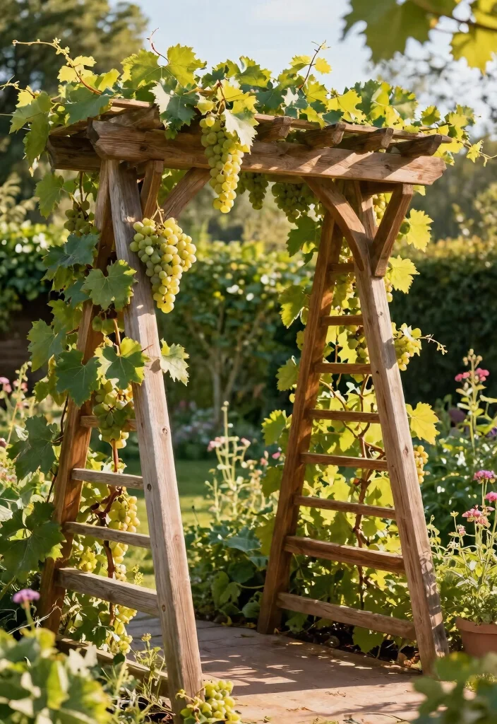 17 Grape Vines Trellis Ideas With Vineyard Vibes 1 17 Grape Vines Trellis Ideas With Vineyard Vibes - 1. Classic A-Frame Trellis 1