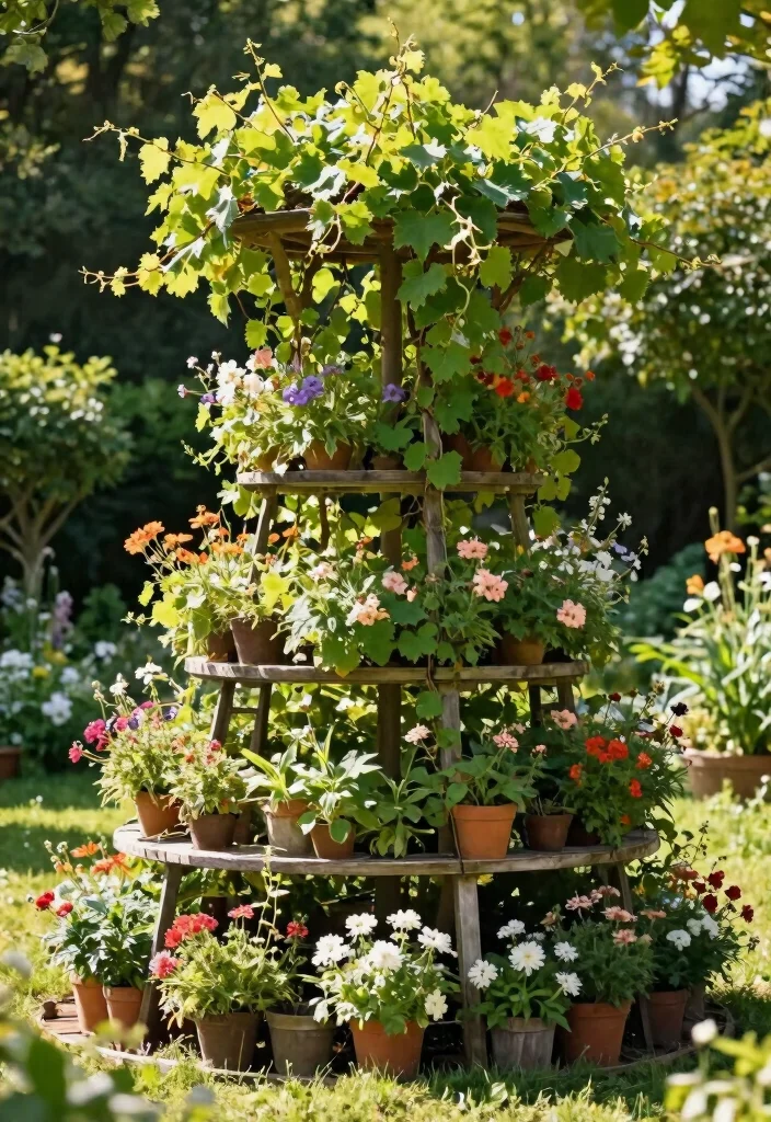 17 Grape Vines Trellis Ideas With Vineyard Vibes 10 17 Grape Vines Trellis Ideas With Vineyard Vibes - 11. Tiered Trellis 1