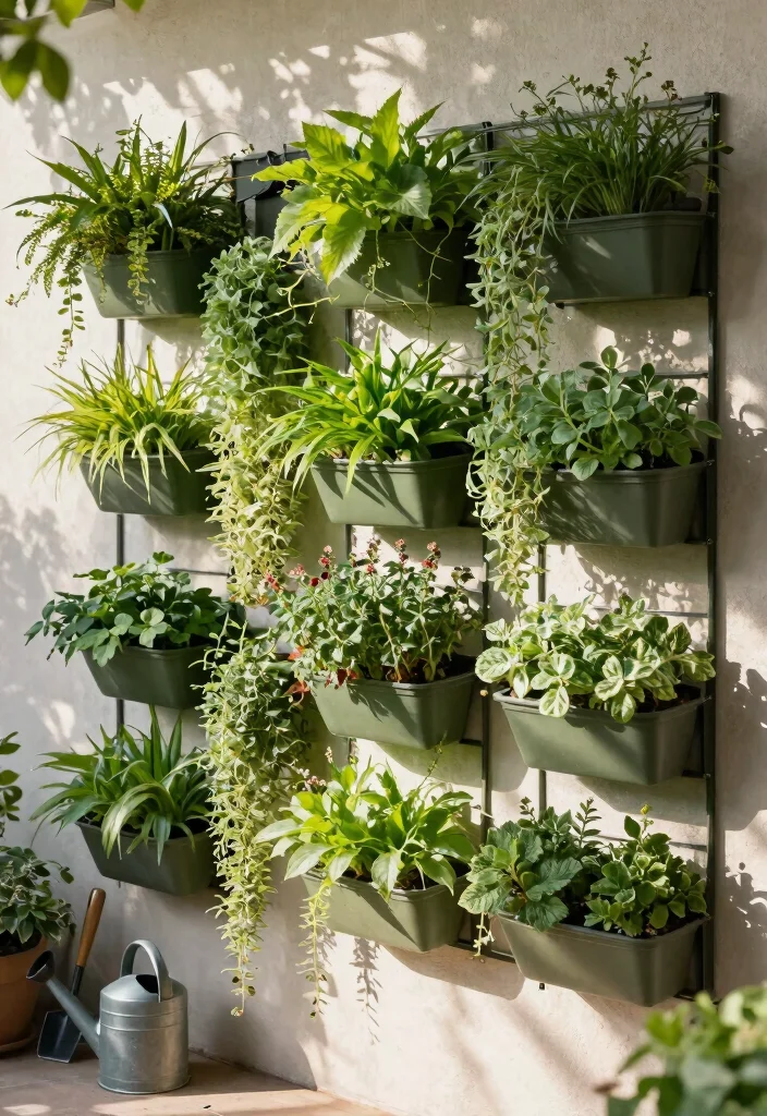 17 Patio Wall Decor Outdoor Ideas That Add Personality - 1. Vertical Garden Wall Art 1