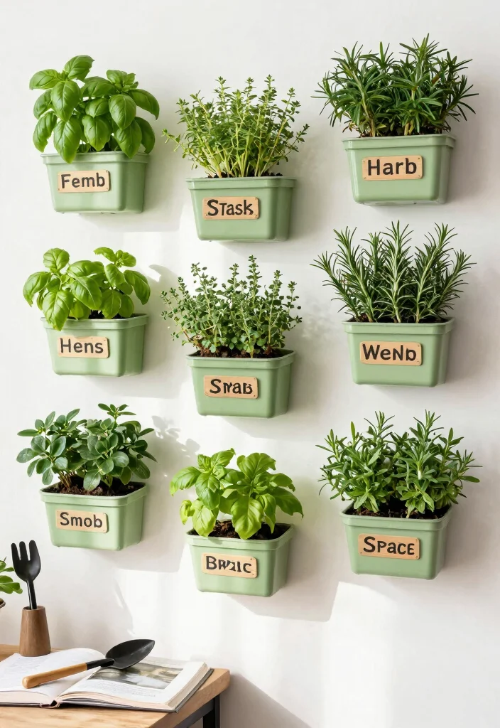 17 Patio Wall Decor Outdoor Ideas That Add Personality - 12. Herb and Spice Wall 1
