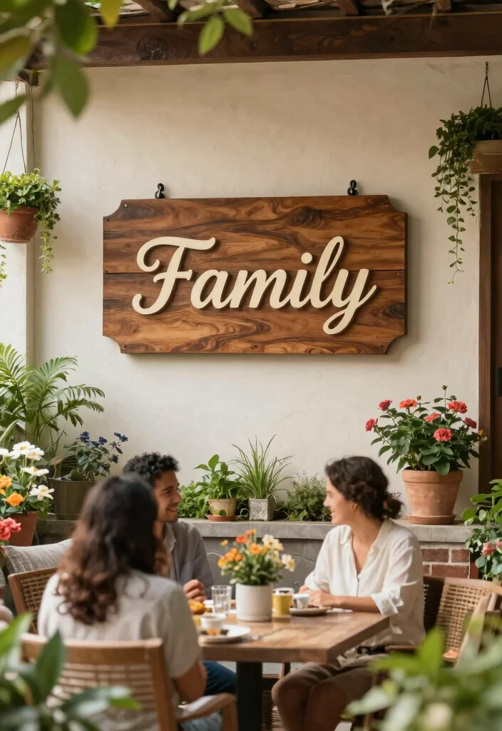 17 Patio Wall Decor Outdoor Ideas That Add Personality - 17. Personalized Signage 1