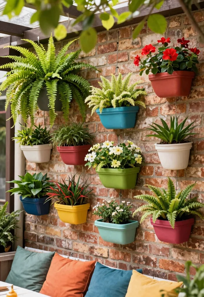 17 Patio Wall Decor Outdoor Ideas That Add Personality - 3. Wall Planters 1