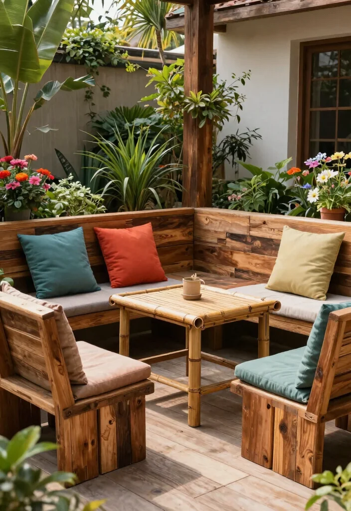 17 Terrace Garden 2026 Trending Ideas With Lush Urban Greenery - 13. Sustainable Furniture Choices 1